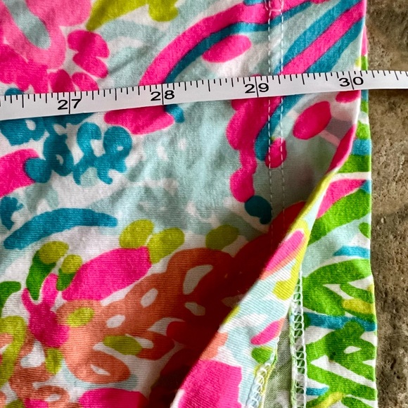 Lilly Pulitzer More Lovers Brewster Dress Cotton Short Sleeve Embroidered V Sm - Picture 5 of 5